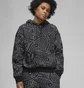 Худи женское Air Jordan Flight Allover Print Hoodie Black Dv1417-010
