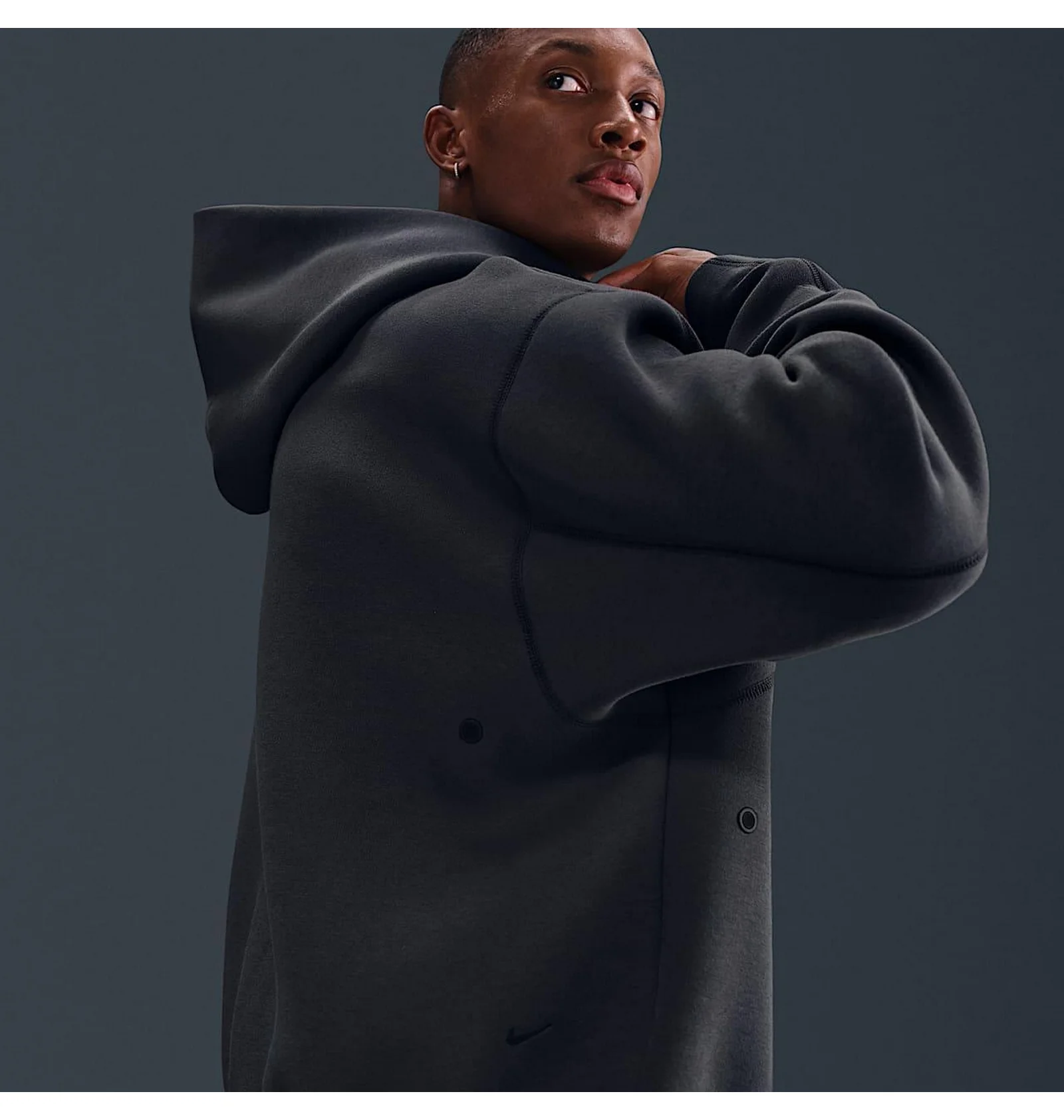 ᐉ Худи мужское Nike Tech MenS Fleece Oversized Hoodie Black