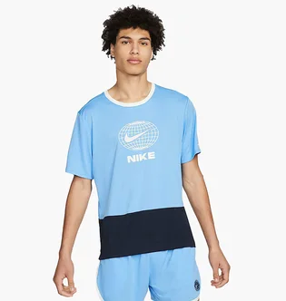 Футболка мужская Nike Dri-Fit Heritage Light Blue DM4797-412