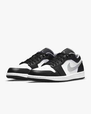Кроссовки мужские Air Jordan 1 Low Black/White 553558-040