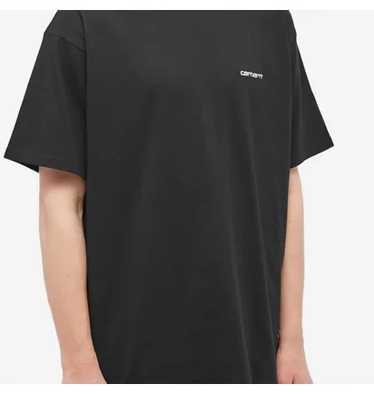 Футболка чоловіча Carhartt Script Embroidery Tee Black I030435-0D2XX