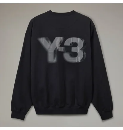 Свитшот унисекс Adidas Y-3 Logo Crew Sweatshirt Black JE9276
