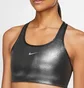 Топ женский Nike W Nk Swoosh Icnclsh Shmr Bra Black/Metallic Ct3791-010