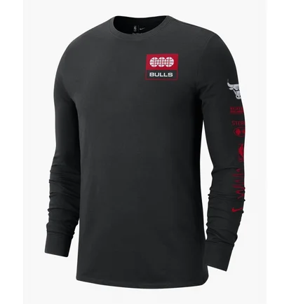 Лонгслив мужской Nike Chicago Bulls Essential MenS Nba Long-Sleeve T-Shirt Black FJ0468-010