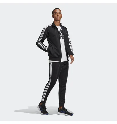 Спортивный костюм мужской Adidas Primegreen Essentials 3-Stripes Track Suit Black GK9651