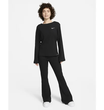 Лонгслив женский Nike W Nsw Rib Jrsy Ls Top Black DV7866-010