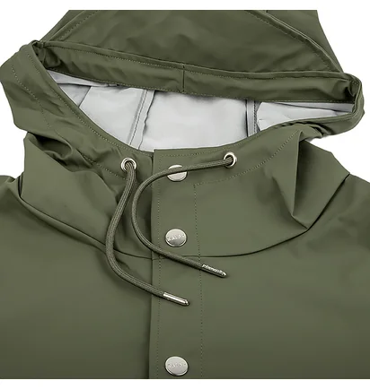 Пальто унісекс Rains Long Jacket Green 1202-OLIVE