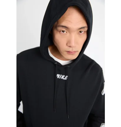 Худі чоловіче Nike Nk Club Ft Hoodie Cycle Gx Black HJ2508-010