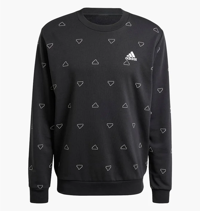 Світшот чоловічий Adidas Monogram Graphic Black IV9354