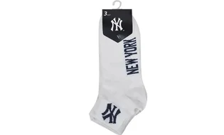 Носки унисекс New York Yankees Quarter White (3 пары) 15100003-1001
