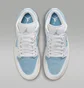 Кроссовки женские Air Jordan 1 Low White/Blue HQ2004-400