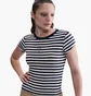 Футболка жіноча Nike Sportswear WomenS Tight Striped T-Shirt Blue/White IH8474-410