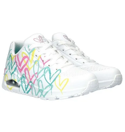 Кросівки жіночі Skechers Uno Changed Love White 177982-WMLT
