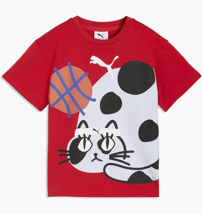 Футболка дитяча Puma Sporty Cats Relaxed Red 634549-11