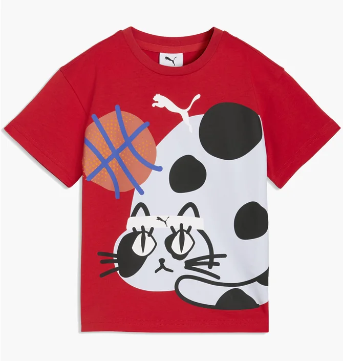 Футболка дитяча Puma Sporty Cats Relaxed Red 634549-11