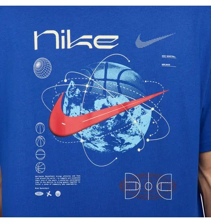 Футболка мужская Nike Max90 Basketball T-Shirt Blue FV8418-480