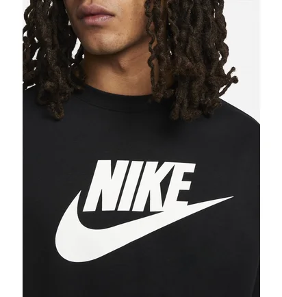 Свитшот мужской Nike Sportswear Club Fleece Futura Logo Crewneck Sweatshirt Black Dq4912-010