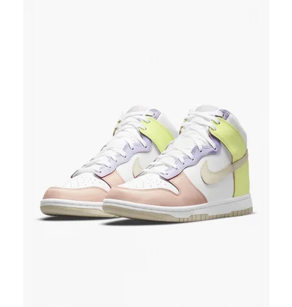 Кросівки жіночі Nike Dunk High White/Yellow Dd1869-108