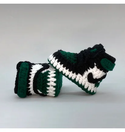 Пінетки дитячі Baby Sneakers Crochet Green AJ156