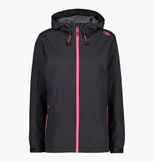 Вітровка жіноча CMP Woman Rain Jacket Fix Hood Black 39X6636-01UE