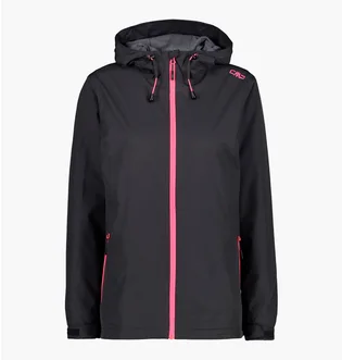 Ветровка женская CMP Woman Rain Jacket Fix Hood Black 39X6636-01UE