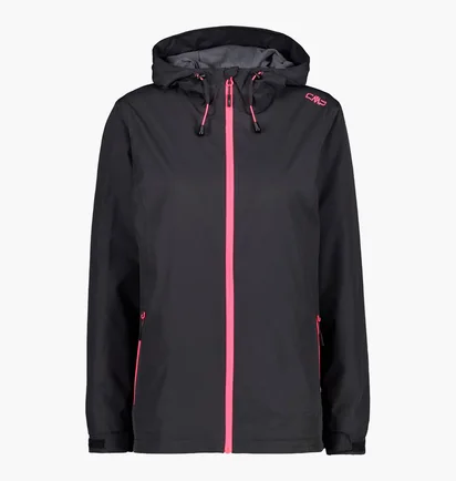 Ветровка женская CMP Woman Rain Jacket Fix Hood Black 39X6636-01UE