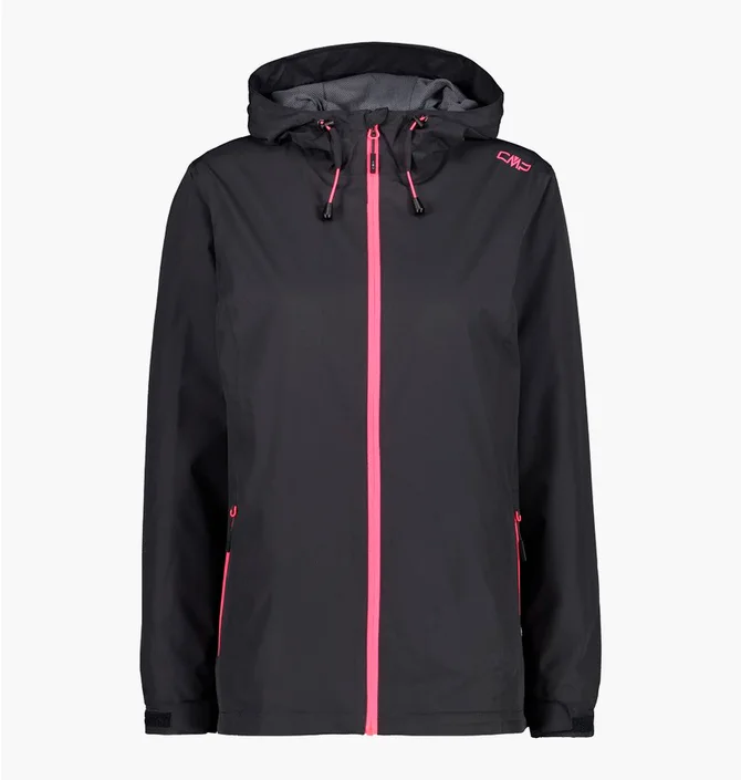 Ветровка женская CMP Woman Rain Jacket Fix Hood Black 39X6636-01UE