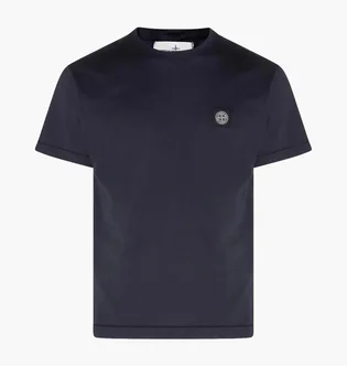 Футболка мужская Stone Island Cotton With Logo Blue L1S152100027-S0013-V0020
