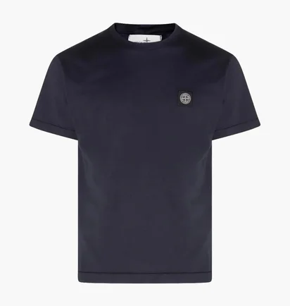 Футболка мужская Stone Island Cotton With Logo Blue L1S152100027-S0013-V0020