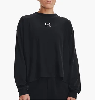 Світшот жіночий Under Armour Sweatshirt Ua Rival Terry Oversized Crw-Blk Black 1376995-001