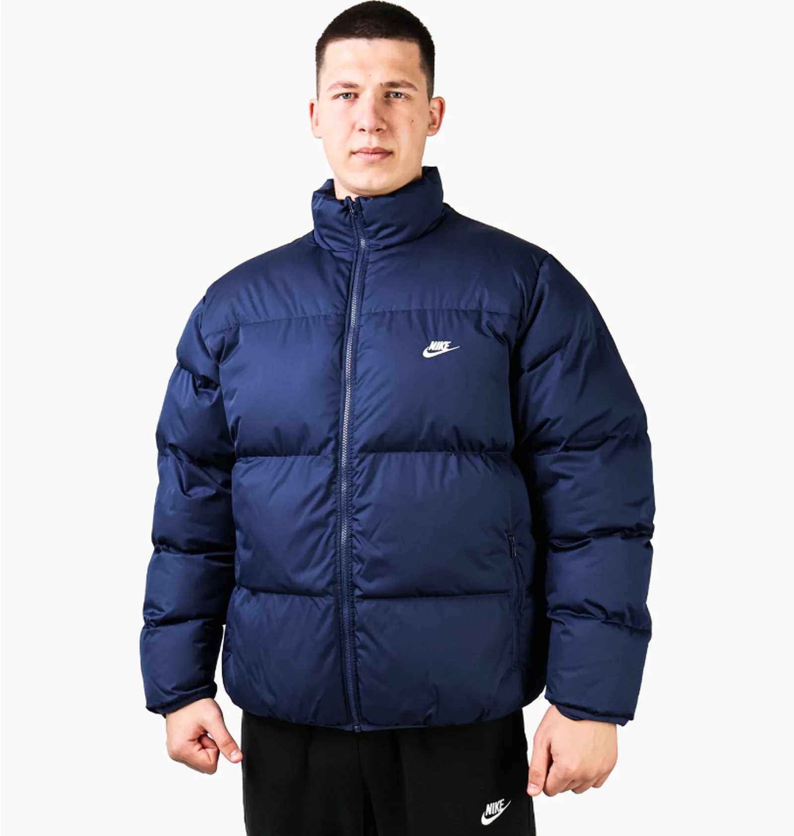ᐉ Пуховик мужской Nike Sportswear Club Puffer Jacket Blue FB7368
