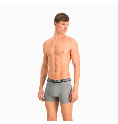 Трусы мужские Puma Basic Boxer (2 шт) Black/Grey 906823-05