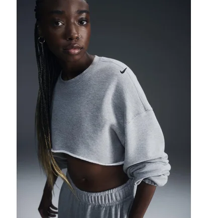 Світшот жіночий Nike Sportswearoversized French Terry Shrug Grey FV7509-063