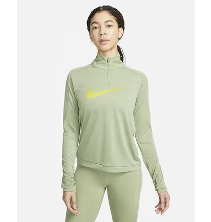 Кофта жіноча Nike 1/4 Dri-Fit Swoosh Olive DX0952-386