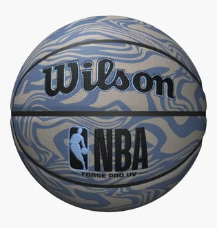 Баскетбольный мяч Wilson Nba Forge Pro Uv Grey/Blue WZ2010801XB7