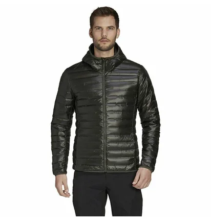 Пуховик мужской Adidas Varilite Hooded Down Jacket Green GE7789