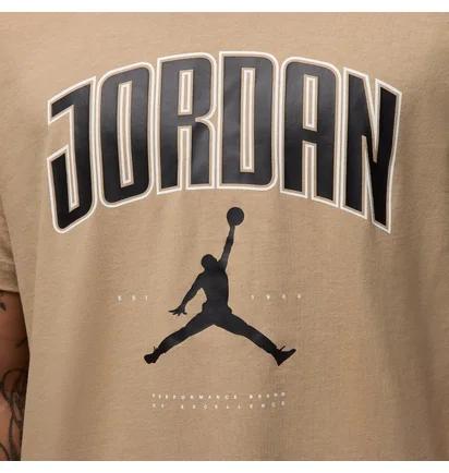 Футболка чоловіча Air Jordan City 88 Ss Crew Beige HQ0009-257