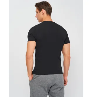 Футболка мужская Kappa Mezza Manica Scollo V Black K1316-NERO