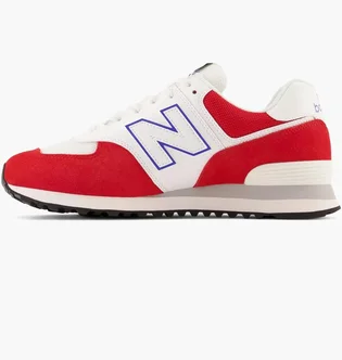 Кроссовки мужские New Balance 574 White/Red U574EW2