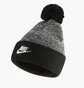 Шапка дитяча Nike Y Nk Utility Beanie Pom Black/Grey Dm8451-010