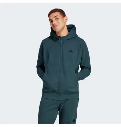 Толстовка мужская Adidas Z.N.E. Winterized Full-Zip Hooded Track Top Green IR5240