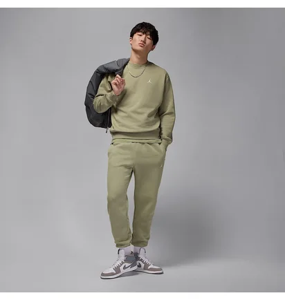 Свитшот мужской Air jordan Brooklyn Fleece Fz Crew Olive FV7293-205