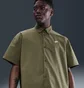 Рубашка мужская Nike Nk Club Ss Btn Shirt Os Olive HJ2026-222