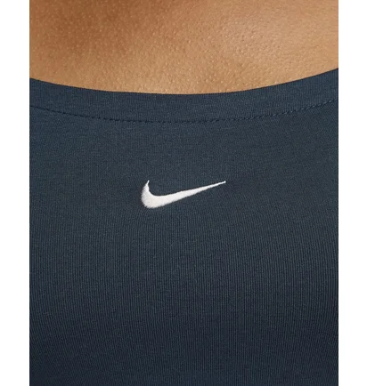 Футболка женская Nike Sportswear Chill Knit Short-Sleeve Square-Neck Top Blue FZ7990-478