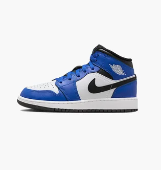 Кроссовки детские Air Jordan 1 Mid (Gs) Blue/White DQ8423-402