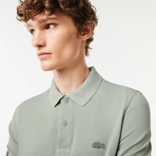 Поло чоловіче Lacoste Organic Cotton Natural Dye Polo Light Grey PH5603-51-K34