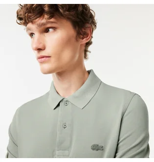 Поло чоловіче Lacoste Organic Cotton Natural Dye Polo Light Grey PH5603-51-K34