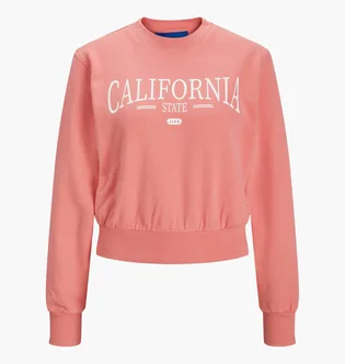 Світшот жіночий JJXX Jxbella Ls Relaxed Vint Sweat Sn Pink 12200366-TEA-ROSE