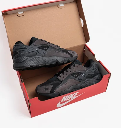 Кросівки чоловічі Nike Air Huarache Runner Casual Shoes Black/Brown DZ3306-002