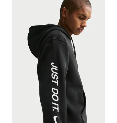 Толстовка мужская Nike Sportswear Club Full-Zip Fleece Black IO9616-010